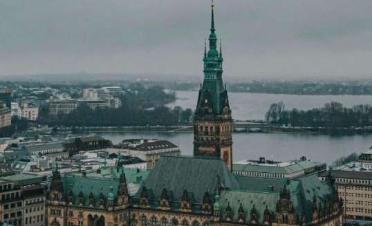 Het raadhuis van Hamburg